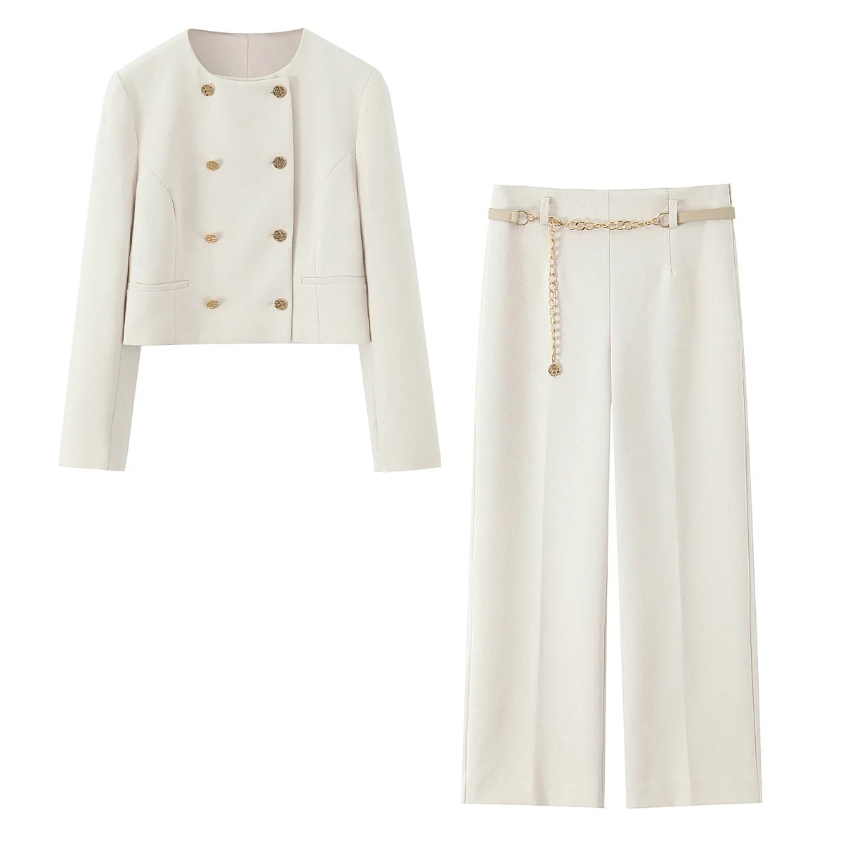 EDSA Women Cropped Pants Set