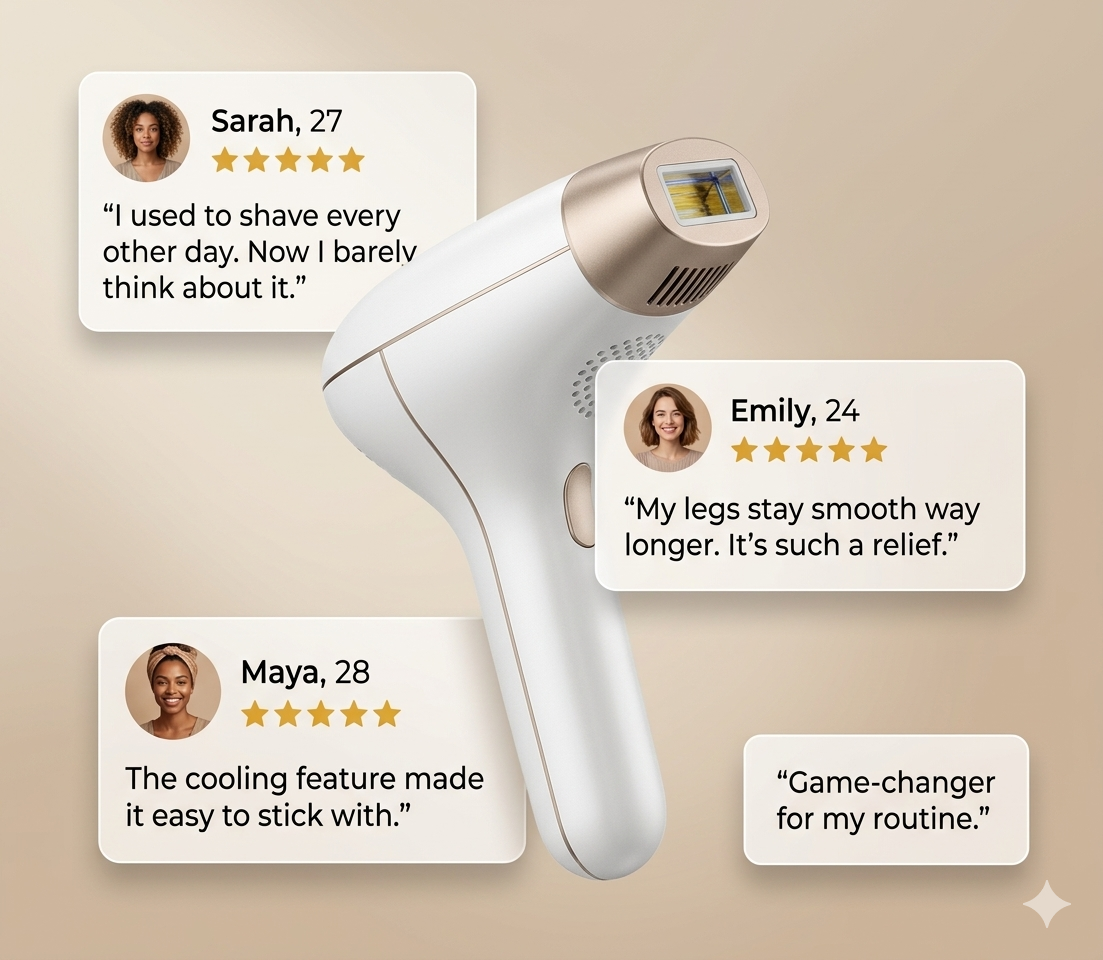 Laser Hair Removal Rechargeable 4in1 IPL Epilator