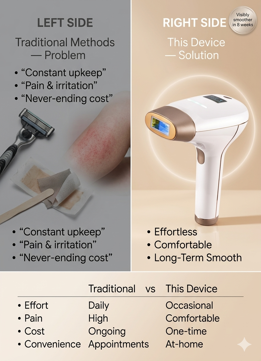 Laser Hair Removal Rechargeable 4in1 IPL Epilator