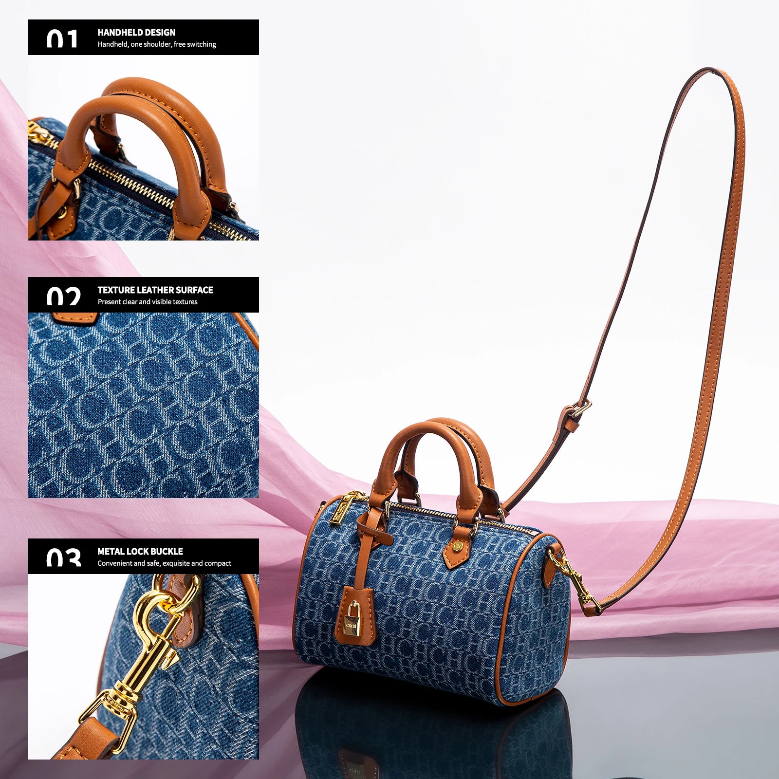 Women's Shoulder blue Bag