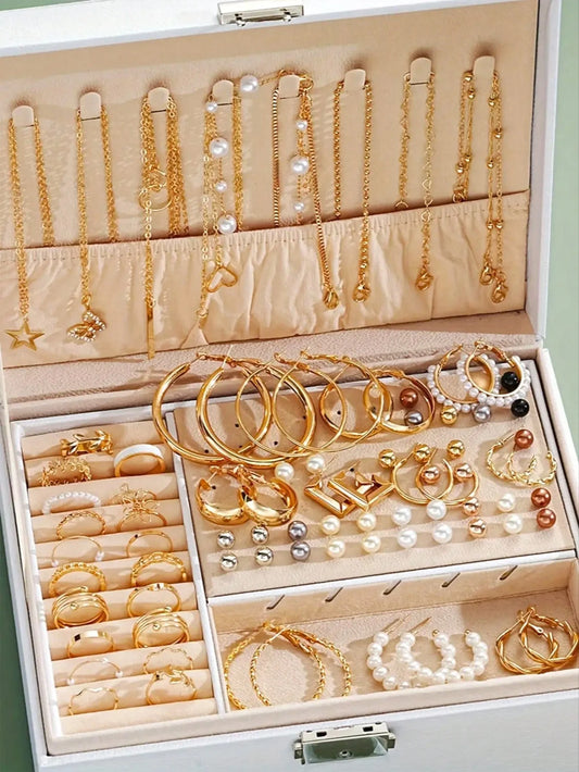 86pcsSet Elegant Pearl Earrings