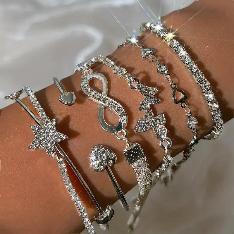Elegant Sparkling Rhinestone Bracelets