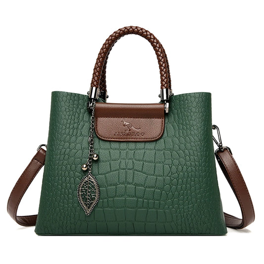 Brand Leather 3 Layers Alligator Crossbody Collection Bags