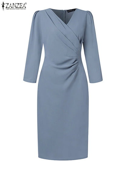 ZANZEA Women’s Elegant Bodycon Party Dress