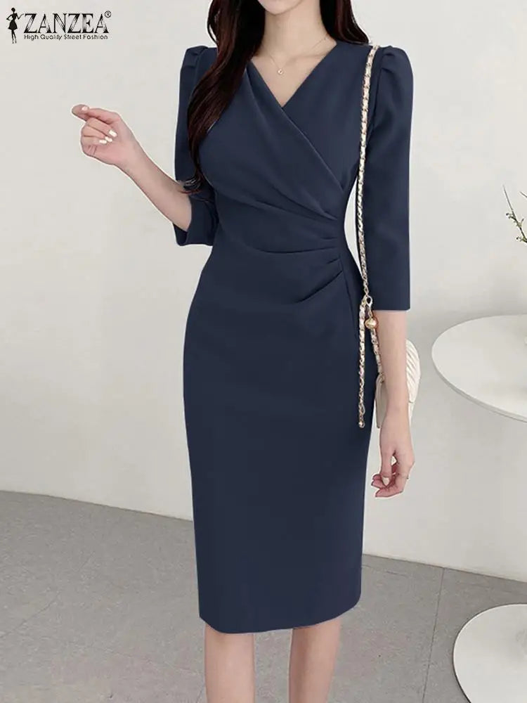 ZANZEA Women’s Elegant Bodycon Party Dress