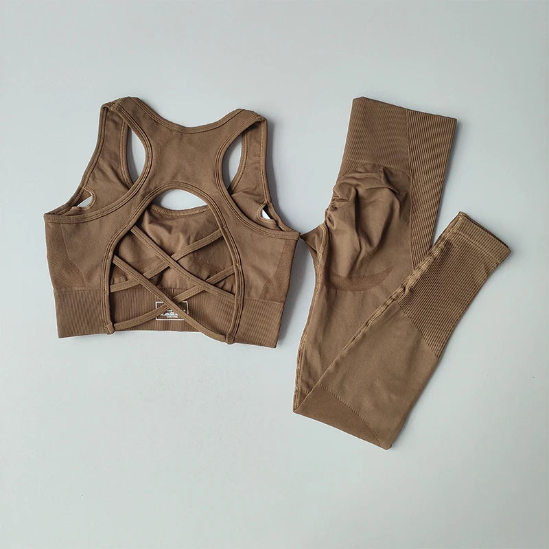 2PCS Sports Bra Women's Set