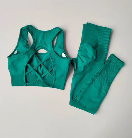 2PCS Sports Bra Women's Set