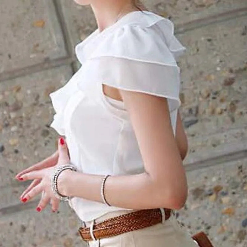 Korean Fashion Women Shirts White Shirt