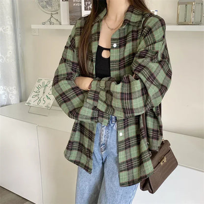 Black Flannel Shirt for Women