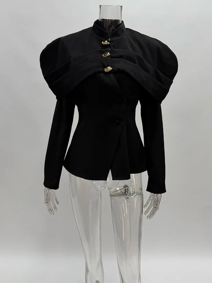 Trendix Black Elegant Blazer For Women