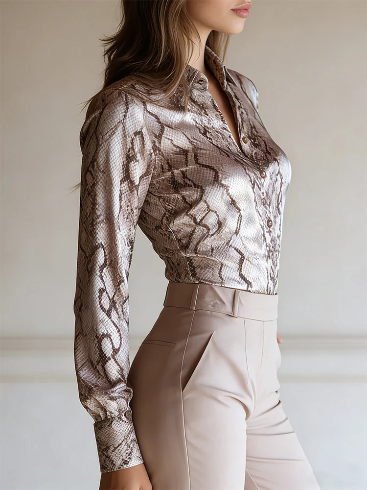Women's Luxury Shiny  Shirt