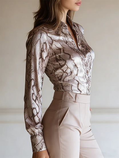 Women's Luxury Shiny  Shirt