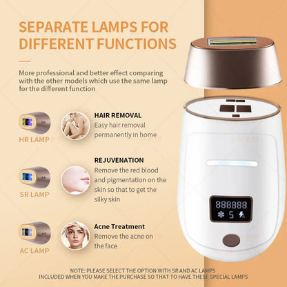 Laser Hair Removal Rechargeable 4in1 IPL Epilator