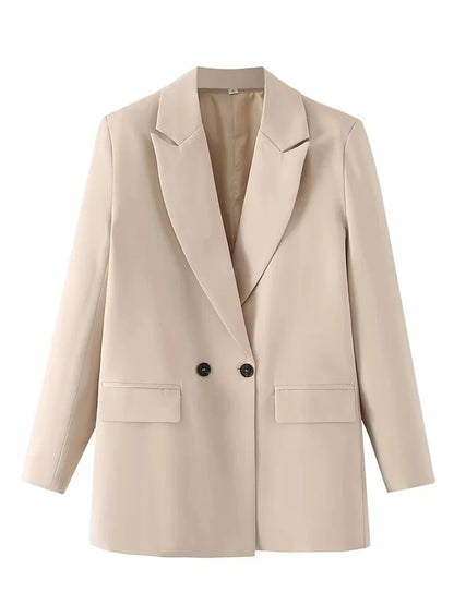 HXAO Blazer Woman Black Beige Khaki Blue Green Gray