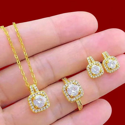 Luxury Cube Jewelry Set,