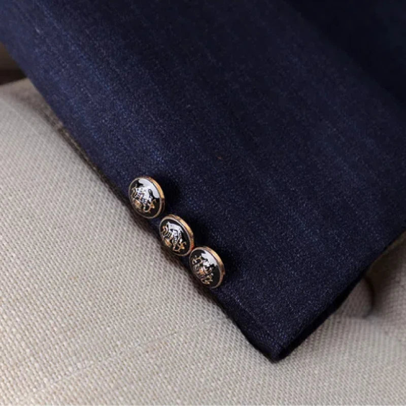 Official Interview Formal Blue Blazer Women High-end Pant Suit