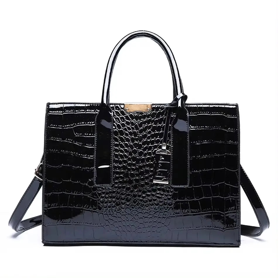 Brand Leather 3 Layers Alligator Crossbody Collection Bags