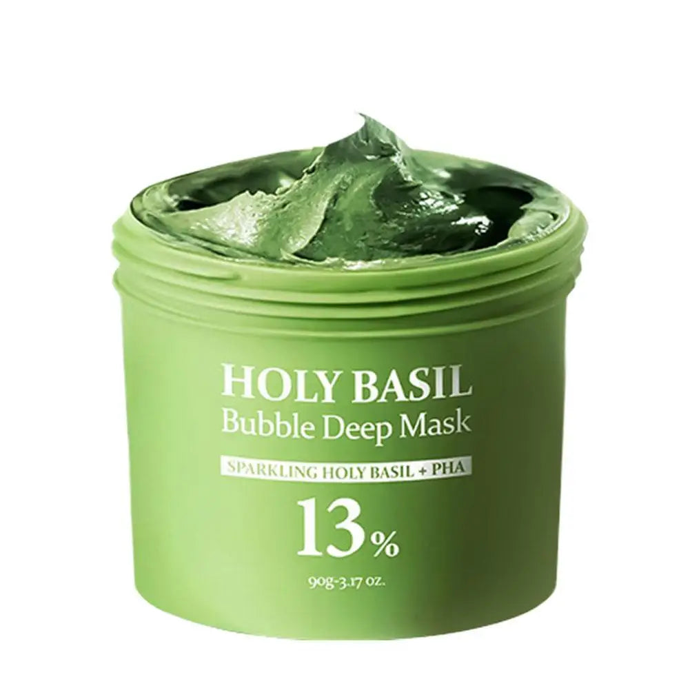 Korean Carbonic Acid Holy Basil Bubble Facial Mask