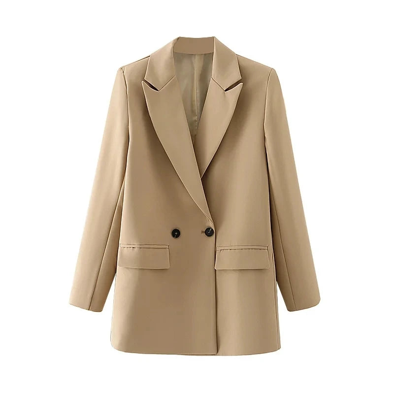HXAO Blazer Woman Black Beige Khaki Blue Green Gray