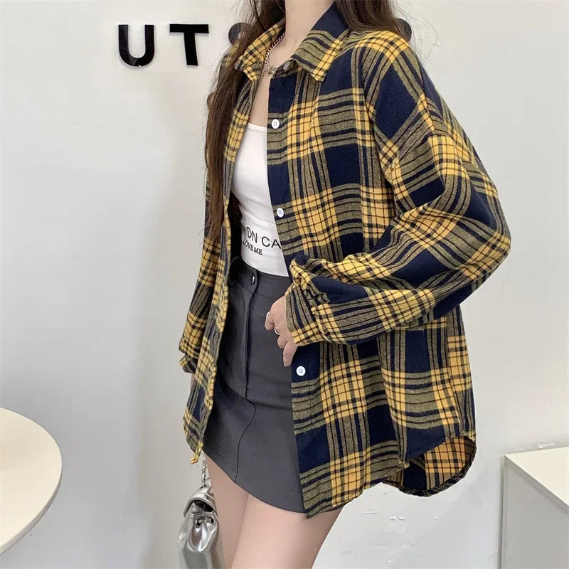 Black Flannel Shirt for Women