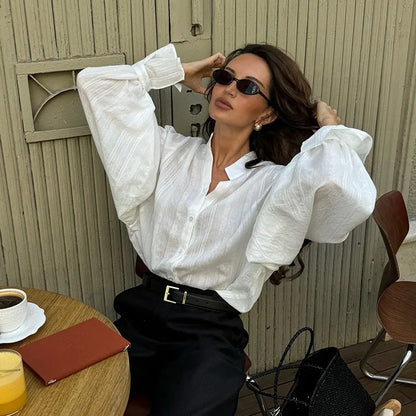Fashion White Shirts Women
