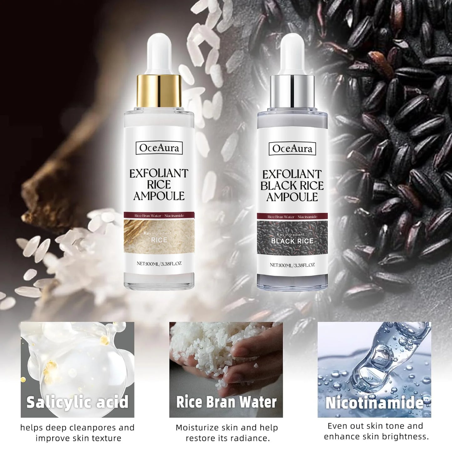 Rice Exfoliating Ampoule Set
