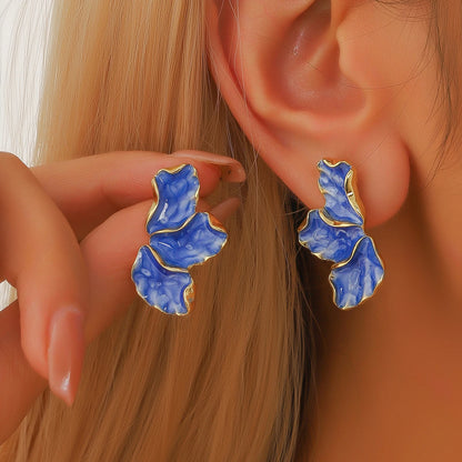 Forest Maple Leaf Flower Earrings