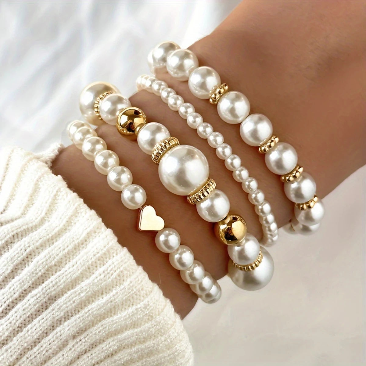New Ins Summer Love Pearl Bracelet