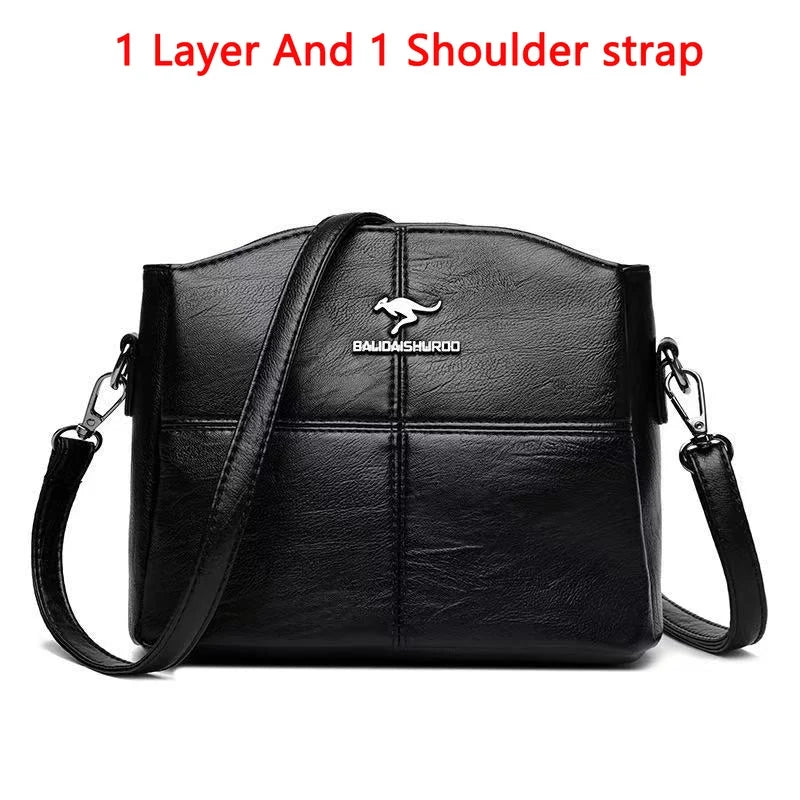 Brand Leather 3 Layers Alligator Crossbody Collection Bags