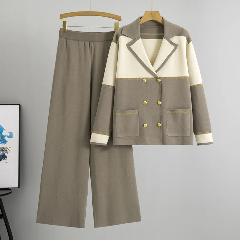 2026 Autumn And Winter Knitted 2 Piece Sets