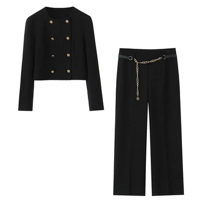 EDSA Women Cropped Pants Set
