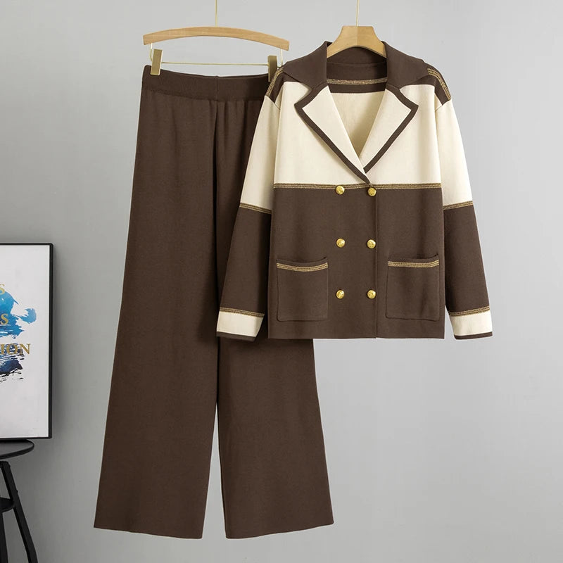 2026 Autumn And Winter Knitted 2 Piece Sets