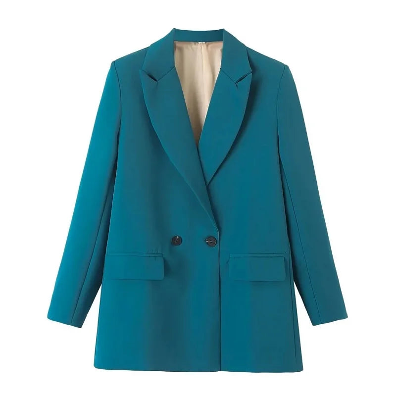 HXAO Blazer Woman Black Beige Khaki Blue Green Gray
