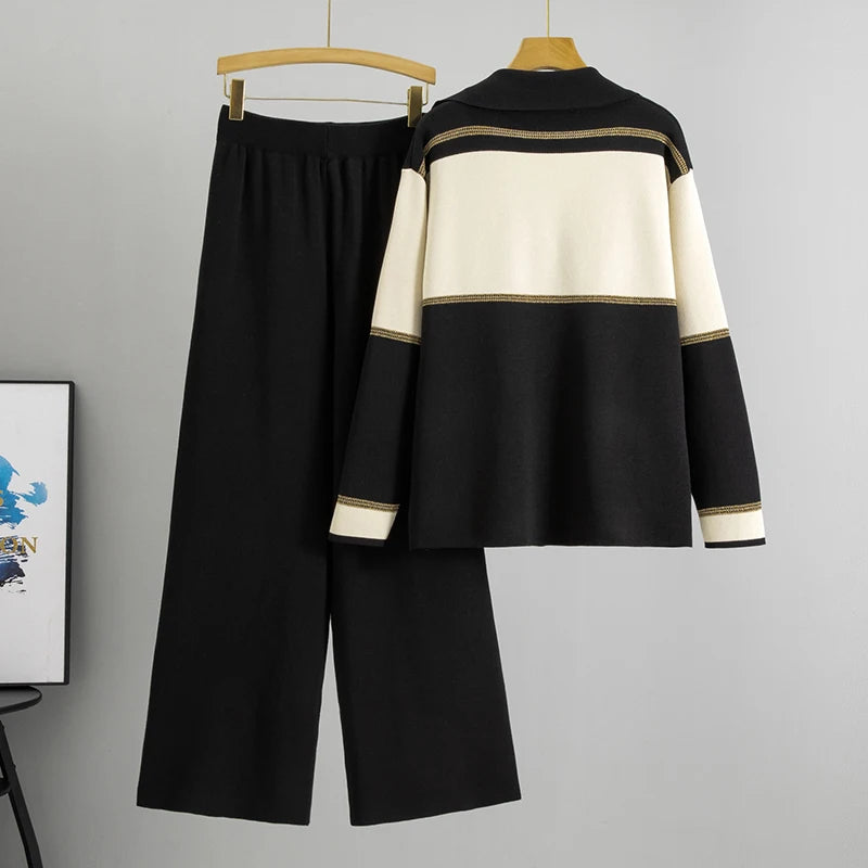 2026 Autumn And Winter Knitted 2 Piece Sets