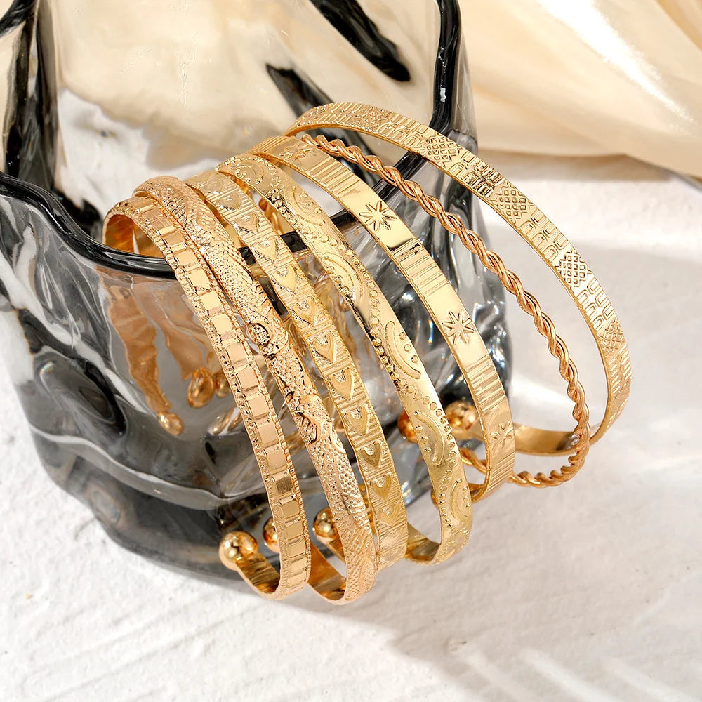 Punk Gold Color Bracelets