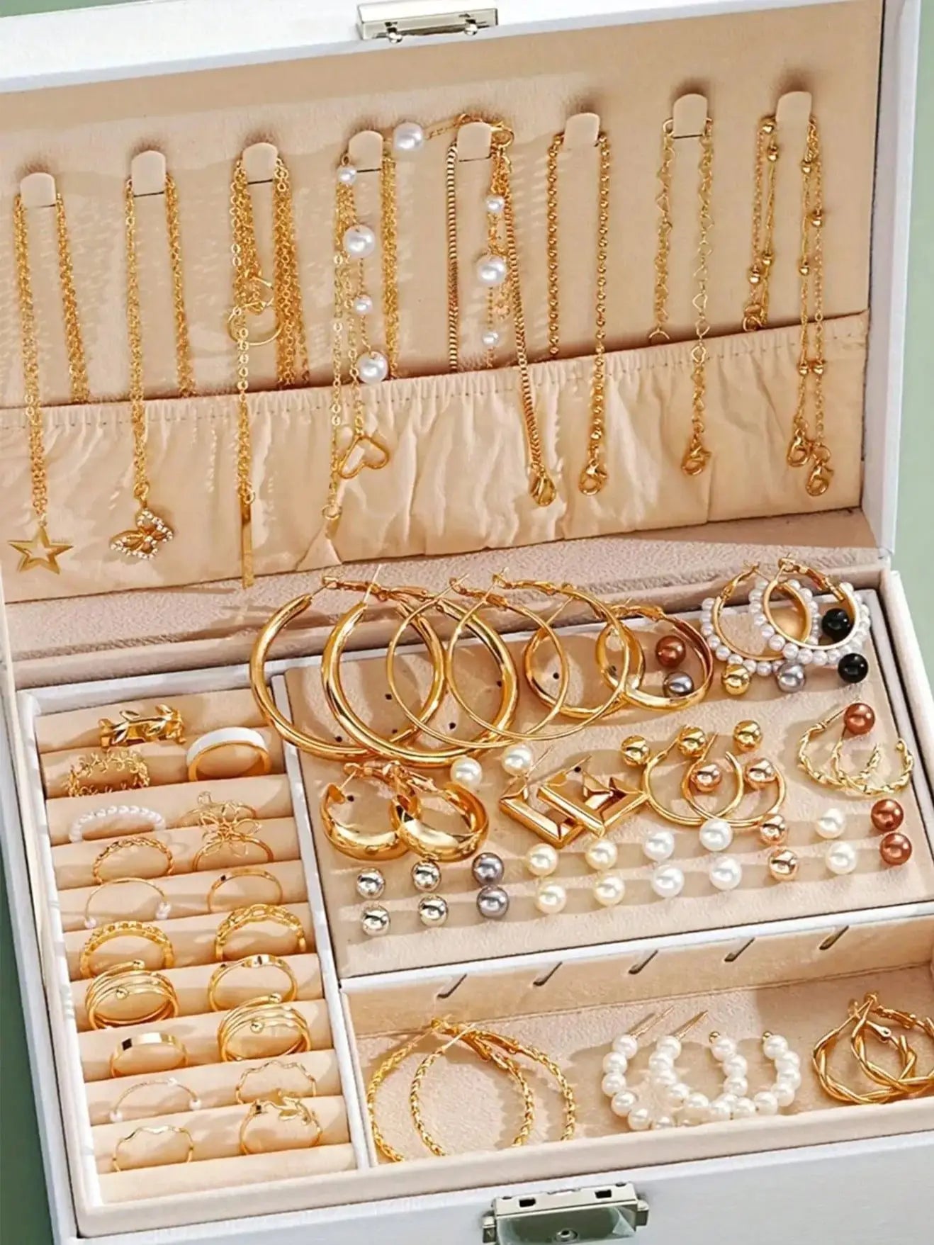 86pcsSet Elegant Pearl Earrings