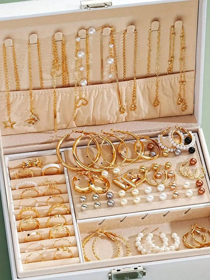 86pcsSet Elegant Pearl Earrings