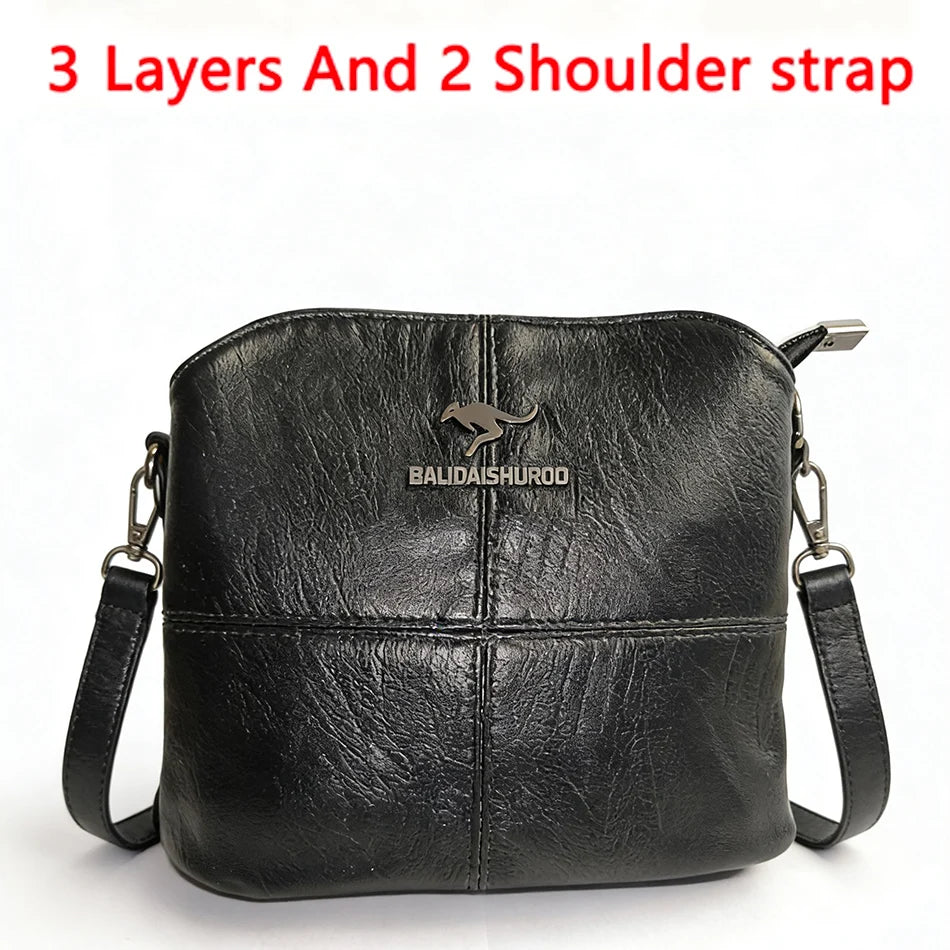 Brand Leather 3 Layers Alligator Crossbody Collection Bags