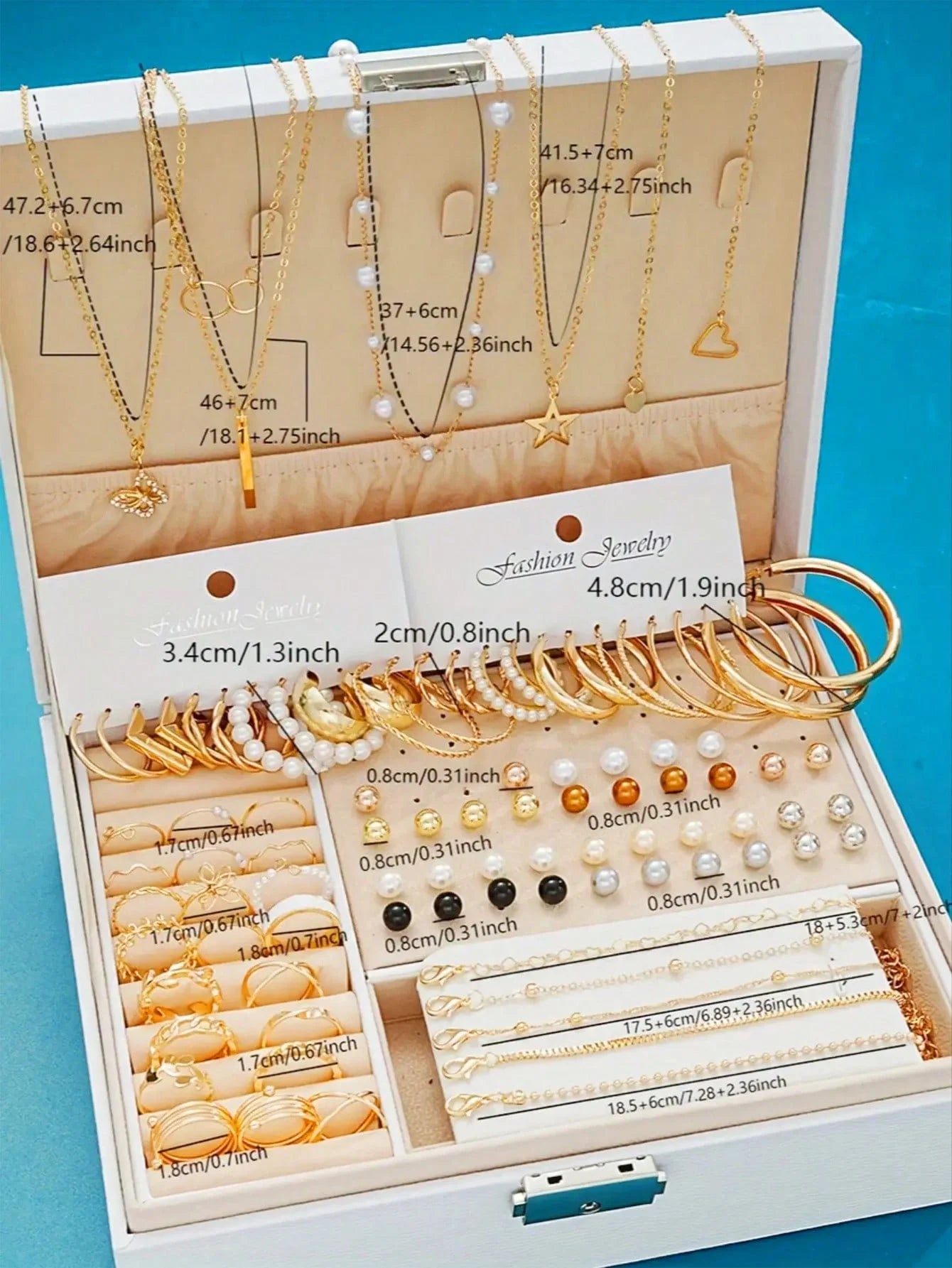 86pcsSet Elegant Pearl Earrings