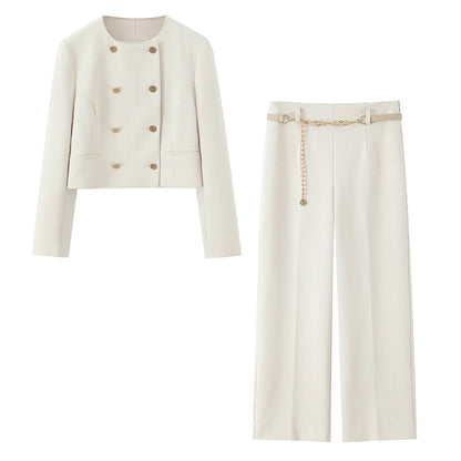 EDSA Women Cropped Pants Set