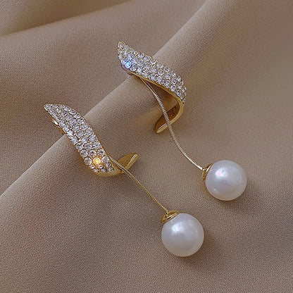 Women's Silver Needle Earrings