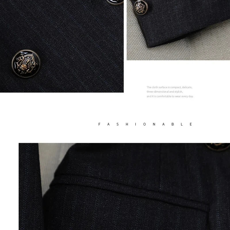 Official Interview Formal Blue Blazer Women High-end Pant Suit