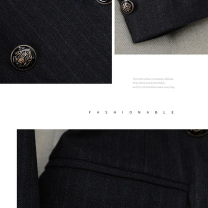 Official Interview Formal Blue Blazer Women High-end Pant Suit