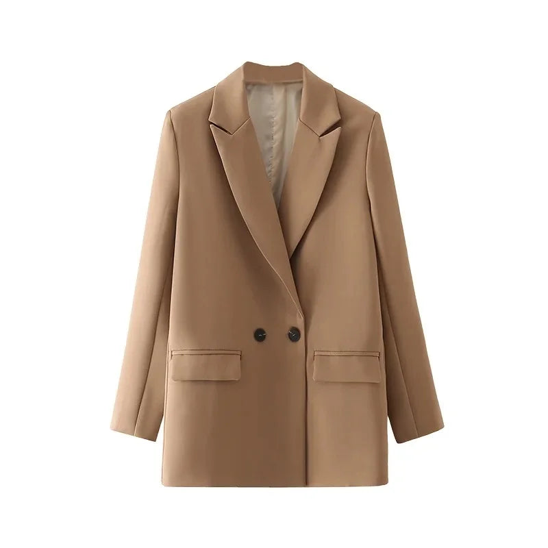 HXAO Blazer Woman Black Beige Khaki Blue Green Gray