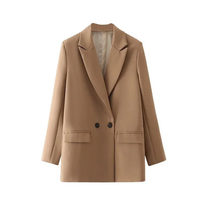 HXAO Blazer Woman Black Beige Khaki Blue Green Gray