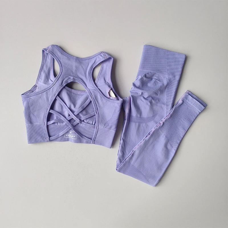 2PCS Sports Bra Women's Set