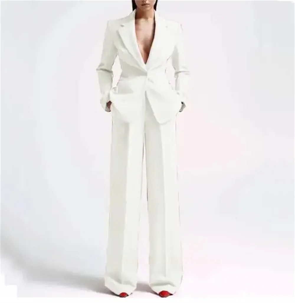 Single Button Blazer+Wide