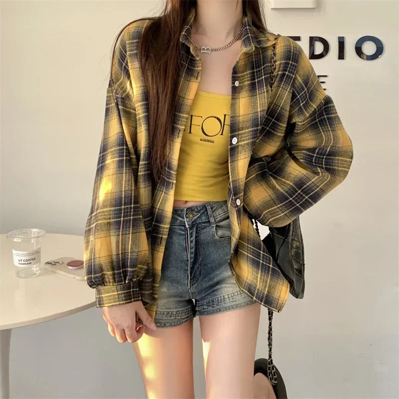 Black Flannel Shirt for Women