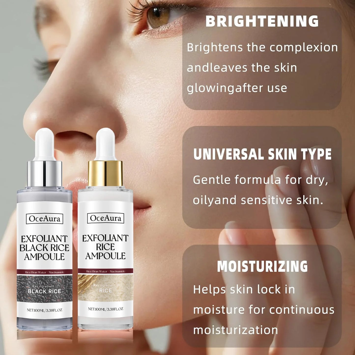 Rice Exfoliating Ampoule Set