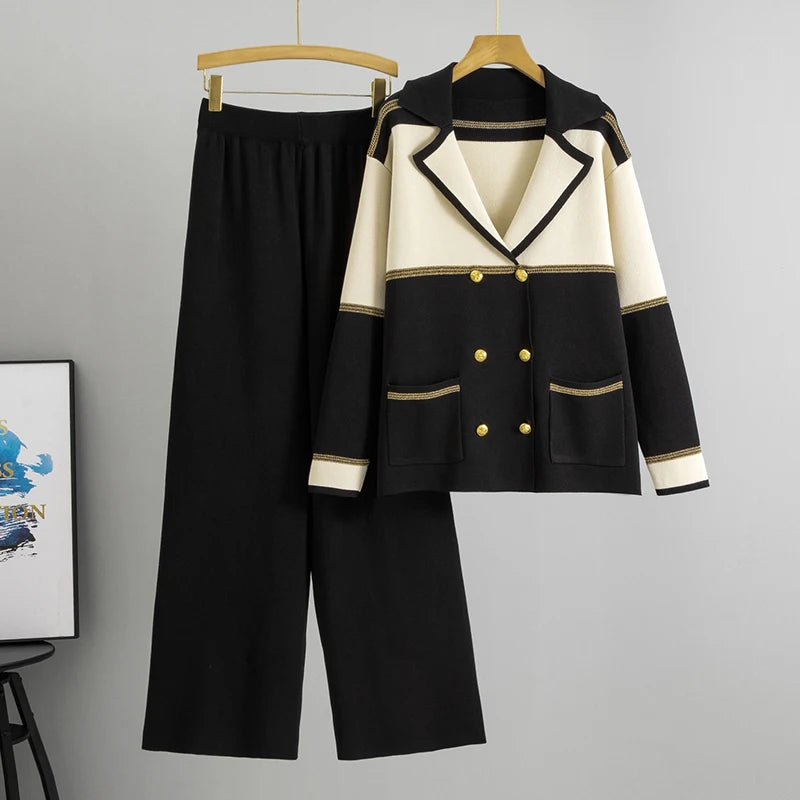2026 Autumn And Winter Knitted 2 Piece Sets
